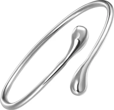 Produktbild von Offenes Armband für Damen, verstellbar, poliert, schlichter Stil, Wassertropfenform, Hochzeit, Alltag, Dating, Handgelenkschmuck, Geburtstagsgeschenk