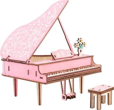 Zdjęcie produktu dla Woodcraft Drewniana układanka 3D Pianino