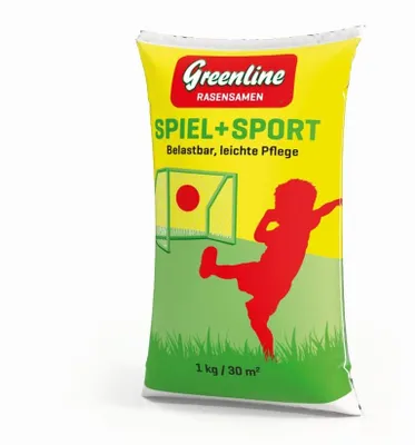 Produktbild von Greenline Spiel + Sport (1 kg) | Rasensamen von Feldsaaten Freudenberger