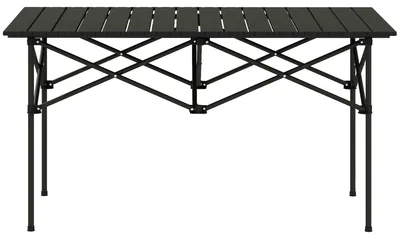 Image de Table de camping - Table pliante - Table rabattable - Table pour camping - Table de jardin - Structure en aluminium