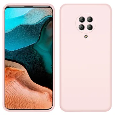 Immagine prodotto di Custodia Redmi K30 Pro, custodia protettiva in silicone liquido resistente agli urti e ai graffi per Xiaomi Redmi K30 Pro Rosa