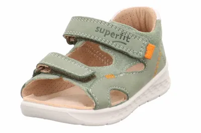 Produktbild von Superfit 1 000540 7500 Lagon Mädchen Lauflern Sandale Hellgrün - Orange, Grün, Gr. 19