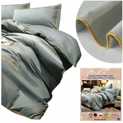 Produktbild von Łóżkoholicy Bettwäsche Set 220x200 Mikrofaser mit Stickerei