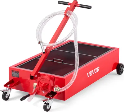 Zdjęcie produktu dla Miska Do Spuszczania Oleju Vevor 75.7L Z Pompką Ręczną Wężem I Kółkami
