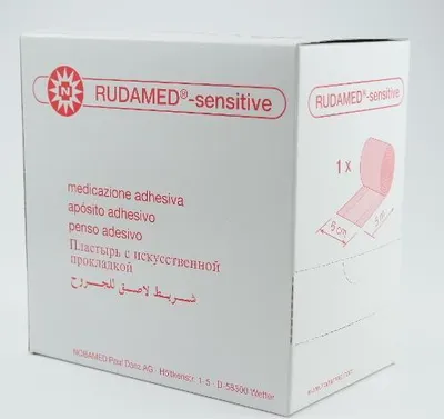 Produktbild von Rudamed SENSITIVE 6cm x 5m Wundpflaster Schnellpflaster Rollenpflaster Pflaster