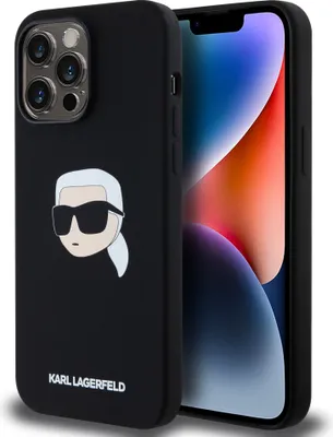 Obrázek produktu pro Pouzdro na zadní stranu telefonu iPhone 14 Pro Max od Karla Lagerfelda – Magsafe – potisk Karl – černé