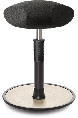Produktbild von Sitz- Stehhocker Free Regular Triangel kvadrat Divina Anthrazit schw. /creme.