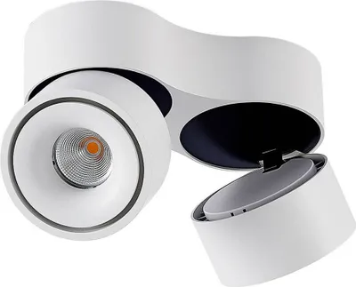 Produktbild von Arcchio LED-Deckenstrahler Rotari, weiß, 2-flg., 2270lm