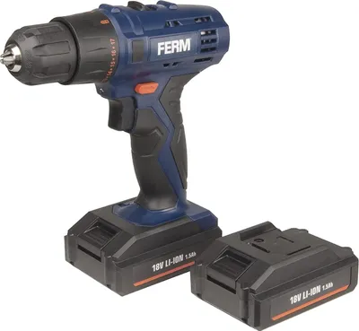 Produktbild von Ferm CDM1120, Handbohrmaschine, Schwarz, Blau, 1,3 cm, 1 mm, 350 RPM, 1300 RPM