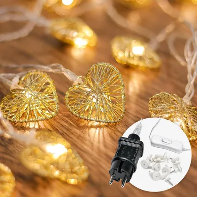 Zdjęcie produktu dla Światełka LED, 5 metrów - 20 diod - z wtyczką - ciepła biel - świąteczne