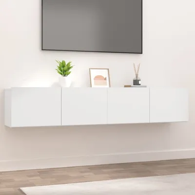 Produktbild von "Rabatt" TV-Schränke 2 Stk. - TV-Wandschränke Modern - Weiß 80x30x30 cm Holzwerkstoff - TV-Schränke CC20630