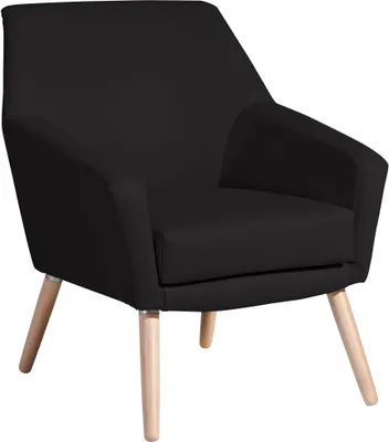 Produktbild von Sessel Kachka Bezug Kunstleder Buche natur / schwarz 21086