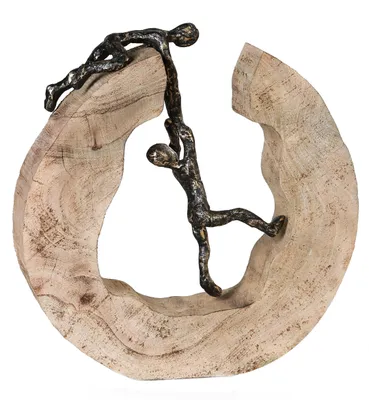 Produktbild von Casablanca by Gilde Dekofigur Skulptur Teamwork bronze H. 30 cm,71804