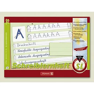 Produktbild von Schreiblernheft A4 Lineatur SL 80 g/qm 16 Blatt Packung mit 10 Stück