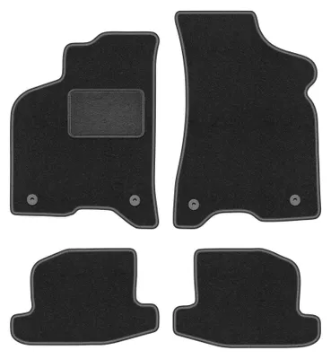 Immagine prodotto di Tappetini in moquette per Volkswagen Lupo 1997-2005 (hatchback) – set 4 pezzi, grigio grafite, su misura – Wielganizator LUX