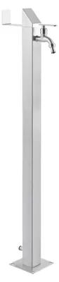 Produktbild von Wassersäule 93 cm, Edelstahl, winterfest, Zapfsäule, 2 Hahnanschlüsse