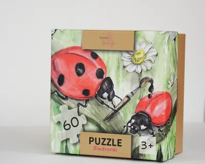 Obrázok produktu pre Puzzle Biedronki Mama Maluje 60 elementów Akwarelowe dla dzieci