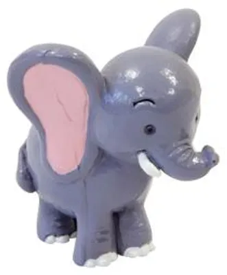 Produktbild von Dekorative Safari Elefantenfigur aus Harz 5,5 x 4,6 cm - Einheitsgröße
