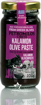 Produktbild von ELLIE 14101 Schwarze Olivenpaste Kalamon 100g PETROMILOS, Kreta
