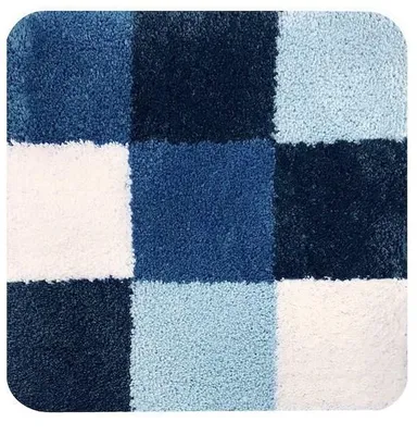 Image de Tapis de bidet Dutch House bleu - tapis de salle de bain 0x60 cm antidérapant