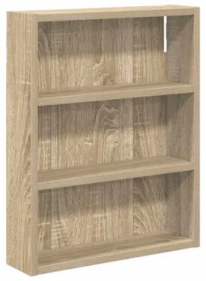 Produktbild von Eleganten-Stil Badezimmer-Wandschrank 1 PC,Modernes Design,Badmöbel,Badezimmer,mit Regal Sonoma-Eiche 40x10x50 cm - Spiegelschränke - Möbel26