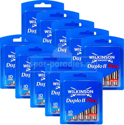 Produktbild von Wilkinson Duplo II Plus Rasierklingen, 10er Pack x 10