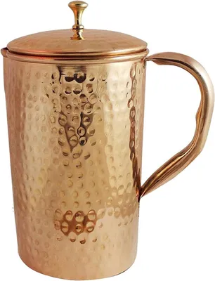 Produktbild von SKAVIJ gehämmerter Wasserkrug aus reinem Kupfer, 1,6 Liter
