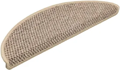 Produktbild von Treppenmatten selbstklebend in Sisaloptik, 15 Stück, 56x17x3cm, Dunkelbeige