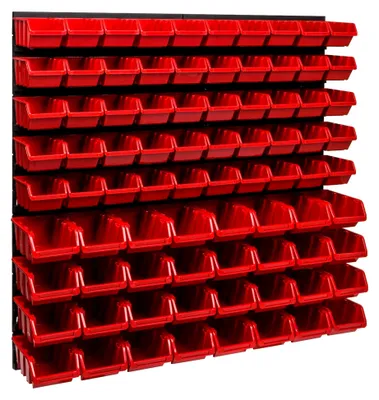 Produktbild von Lagersystem 780 x 772 mm mit Stapelboxen und Sichtlagerkästen