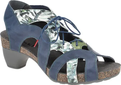 Produktbild von Think TRAUDI Damen Sandalette - Riemchen Sandalen blau Elegant NEU