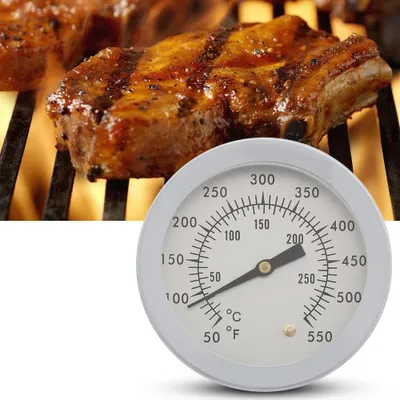 Obrázok produktu pre 50–550 °C – teplomer na grilovanie a údenie s analógovým ciferníkom a dvojitou stupnicou