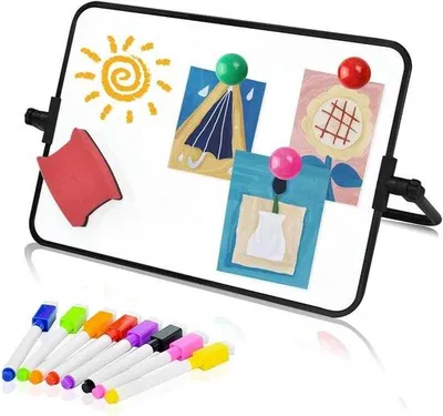 Produktbild von Magnetisches A4-Whiteboard - Doppelseitig und kompakt - Weiß