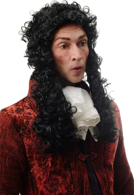 Produktbild von WIG ME UP Perücke Barock Adliger Schwarz Lang 91175-ZA103