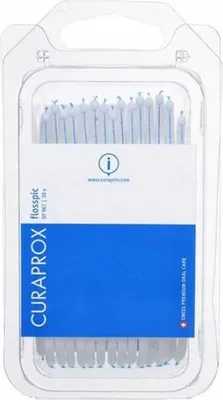 Produktbild von Curaprox DF 967 Zahnstocher mit Zahnseide, 30 Stück