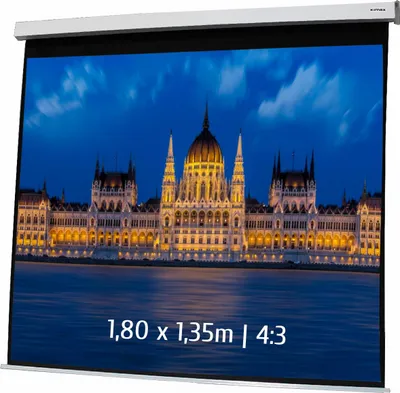 Image de Ecran de projection motorisé 1,80 x 1,35m - Format 4:3