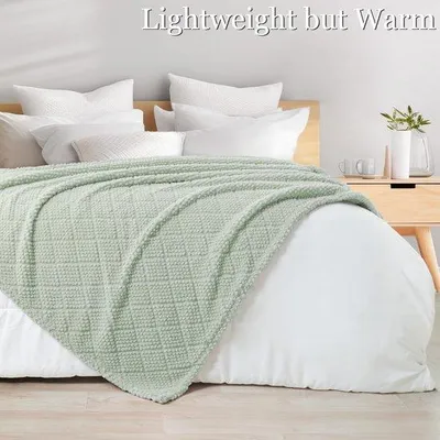 Obrázek produktu pro Unyqoos® Přikrývka – a mimořádně měkká, s žakárovým vzorem, rozměry 130 x 150 cm, lehká celoroční deka vhodná na pohovku, do postele a jako dekorace