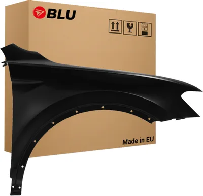 Image de BLU Aile Compatible avec VW Volkswagen Tiguan II LC9X Droite Schwarz Deepblack | 20016-2020 | Avant | Peint| Prêt à Monter | Acier