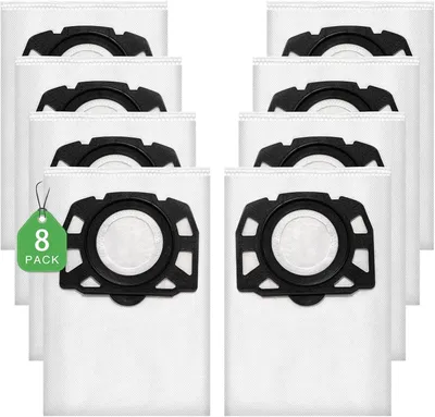 Produktbild von 8 Stück KFI 357 Staubsaugerbeutel kompatibel mit Kärcher WD 2 Plus, WD 3, WD 3 Akku, KWD 1, KWD 2, KWD 3, MV 3, WD 3.200 bis WD 3.800 M, SE 4001, SE 4002, Ersatzteil: 2.863-314.0