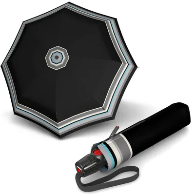 Zdjęcie produktu dla Knirps KNIRPS T.200 GRACE BLACK - elegancki damski w pełni automatyczny parasol