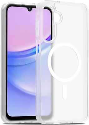 Immagine prodotto di Custodia magnetica per Samsung Galaxy A16 5G/4G, compatibile con MagSafe, retro trasparente opaco, resistente agli urti Trasparente