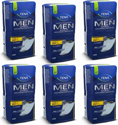 Zdjęcie produktu dla Tena Men Active Fit Level 2 wkładki na nietrzymanie moczu 6X20 szt