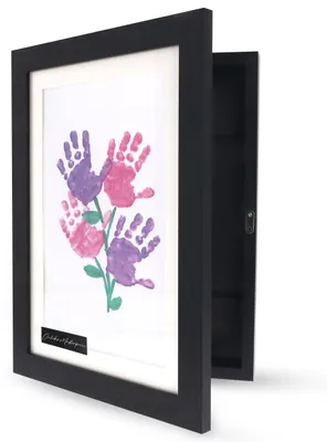 Kinderkunst-Rahmen 33x25x5 cm, Wechselrahmen für Kunstwerke