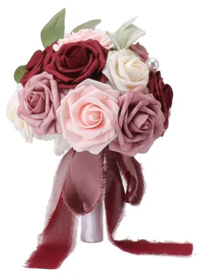 Produktbild von Brautstrauß mit leuchtenden Farben, romantischen, handgefertigten und eleganten Blumenarrangements für Partys, Büros, Geschäfte und Gärten