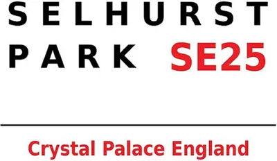 Produktbild von vianmo Holzschild 30x40 cm London England Selhurst Park SE25