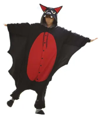 Productafbeelding van wotogold Tier Schwarze Fledermaus Pyjama Uni Volwassen Cosplay Kostuums S