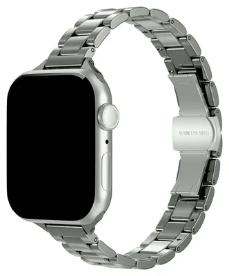 Obrázok produktu pre Watch 1 - 38 mm, Watch 38 mm, Watch 40 mm, Watch 3 - 38 mm, Watch 10 - 42 mm, Watch 2 - 38 mm, Watch SE 2022 - 40 mm, Watch 9 - 41 mm, Watch 8 - 41 mm, Watch SE - 40 mm, Watch SE 2023 - 40 mm, Watch 7 - 41 mm, Watch 6 - 40 mm, Watch 41 mm, Watch 5 - 40 mm, Watch 4 - 40 mm Remienok: Selencia Schlankes Stahlgliederband