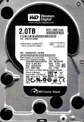 Produktbild von Western Digital WD2002FAEX 2TB SATA 3,5"
