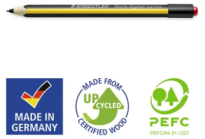 Image de 4x STAEDTLER® 180J 22-1 Noris digital jumbo 100 % PEFC