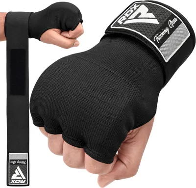 Produktbild von RDX Gel-Boxbandagen unter Handschuhen, 100 cm lange Handgelenkbandagen, Fausthandschuhe MMA Muay Thai, Handschutz Kampfsport Sparring Faustschutz
