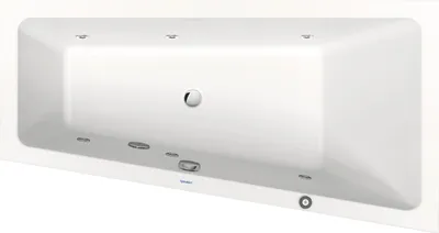 Produktbild von Duravit Whirlwanne No. 1 160x85cm, 140 l, EB-Vers, 1 RS re, we.